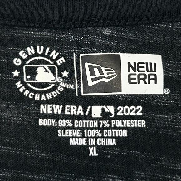 San Francisco SF Giants Womens T Shirt New Era MLB V Neck Black Tee XL X-Large - Picture 6 of 7